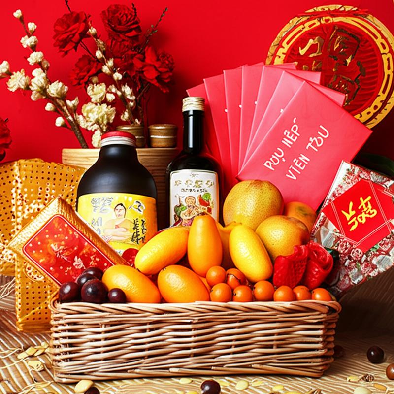 Chọn Giỏ Quà Tết 2023 Cho Sếp: Gửi Trọn Tâm Ý! 1 Giỏ quà Tết biếu sếp cao cấp 2023