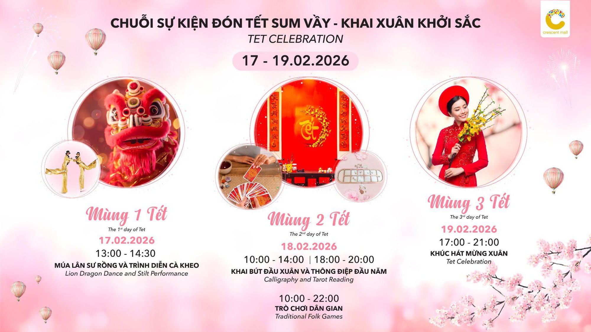 Giới trẻ rủ nhau “lên mây” đón tết tại Crescent Mall với rừng đào và khinh khí cầu siêu mộng mơ 1 gioi tre ru nhau len may don tet tai crescent mall voi rung dao va khinh khi cau sieu mong mo